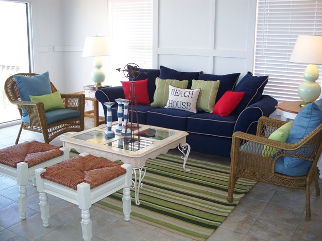 View of Living Room-West in Gulf Shores vacation rental